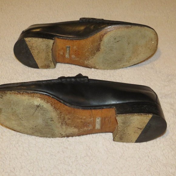 Gucci Tom Ford Era Black Calf Leather Horse Bit Loafers 8D main image 6
